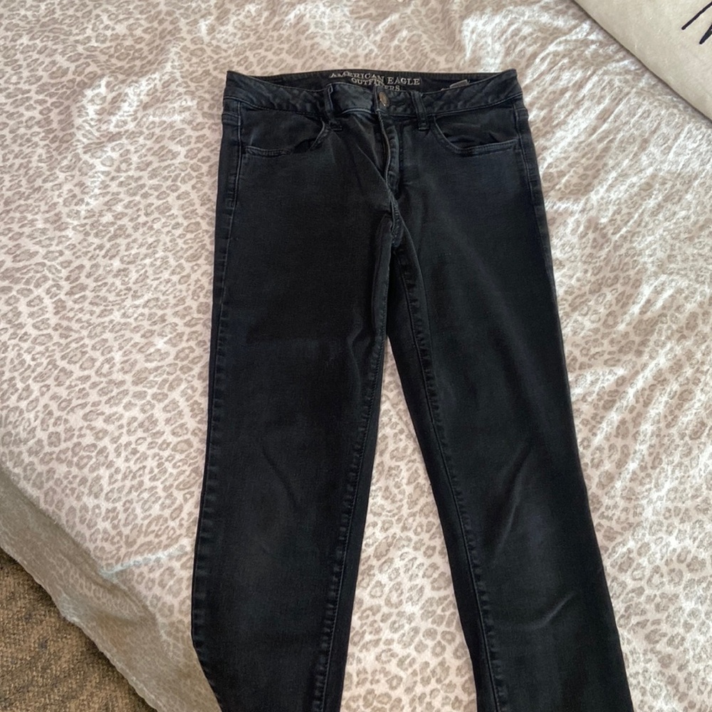Black hi-rise jegging super stretch